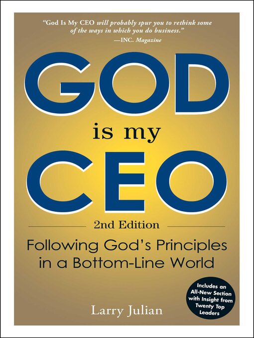 Title details for God is My CEO by Larry Julian - Available